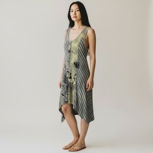 Tricotto - Asymmetrical Multicolor/media Dress - L